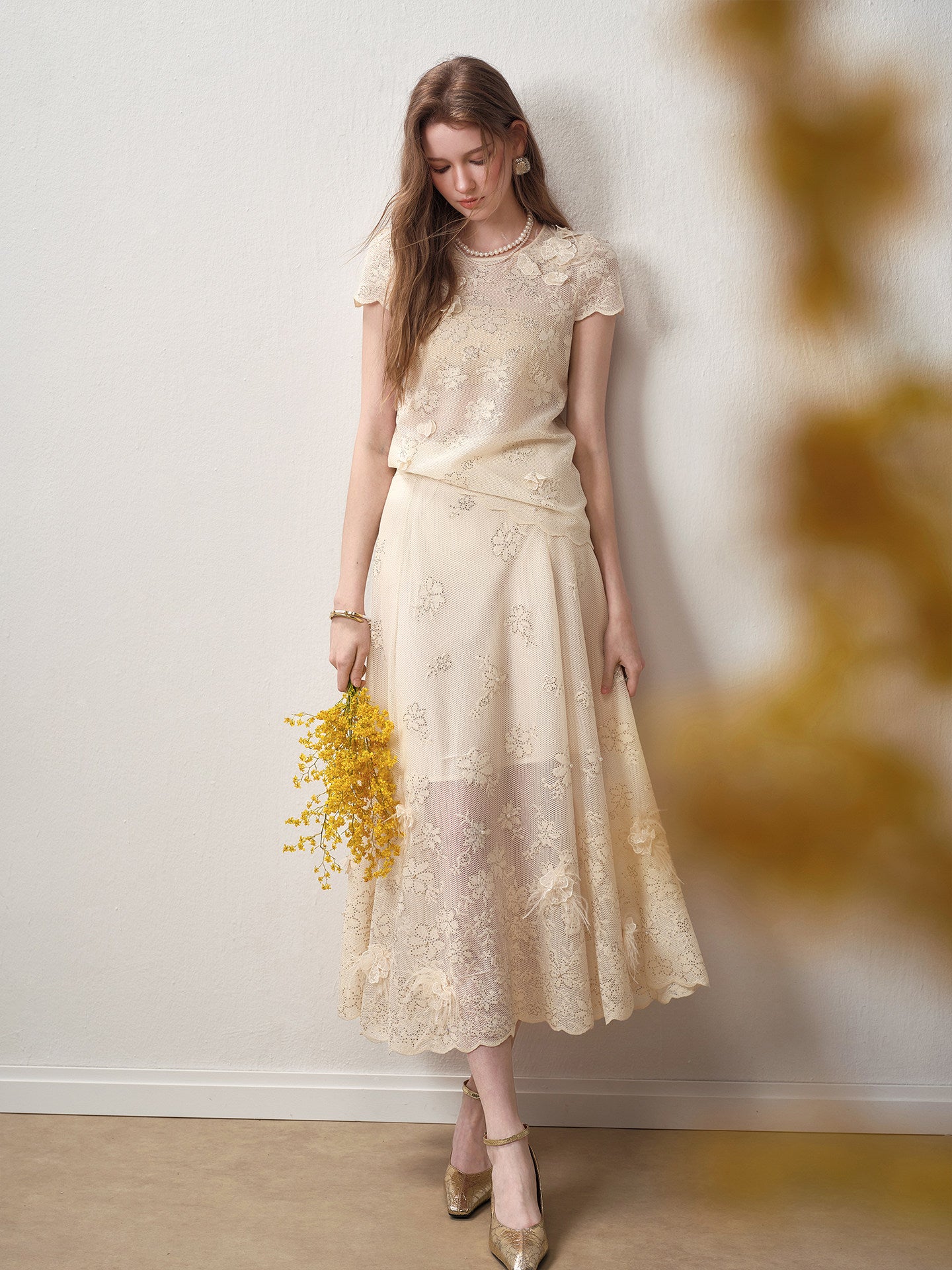 Ivory Bloom Lace Co-Ord