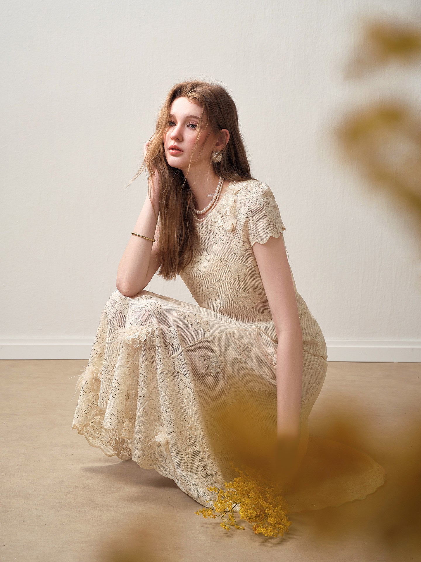 Ivory Bloom Lace Co-Ord