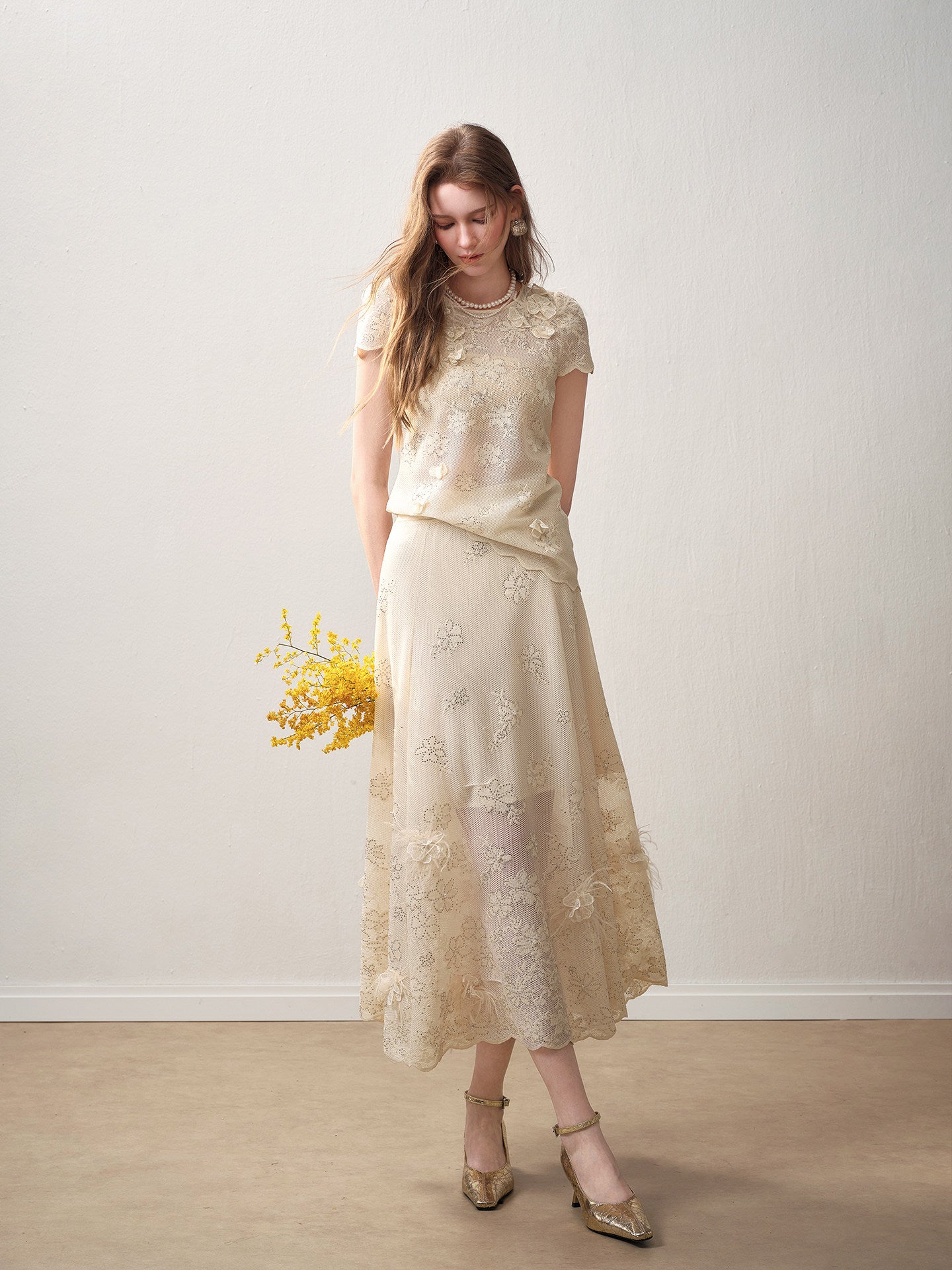 Ivory Bloom Lace Co-Ord