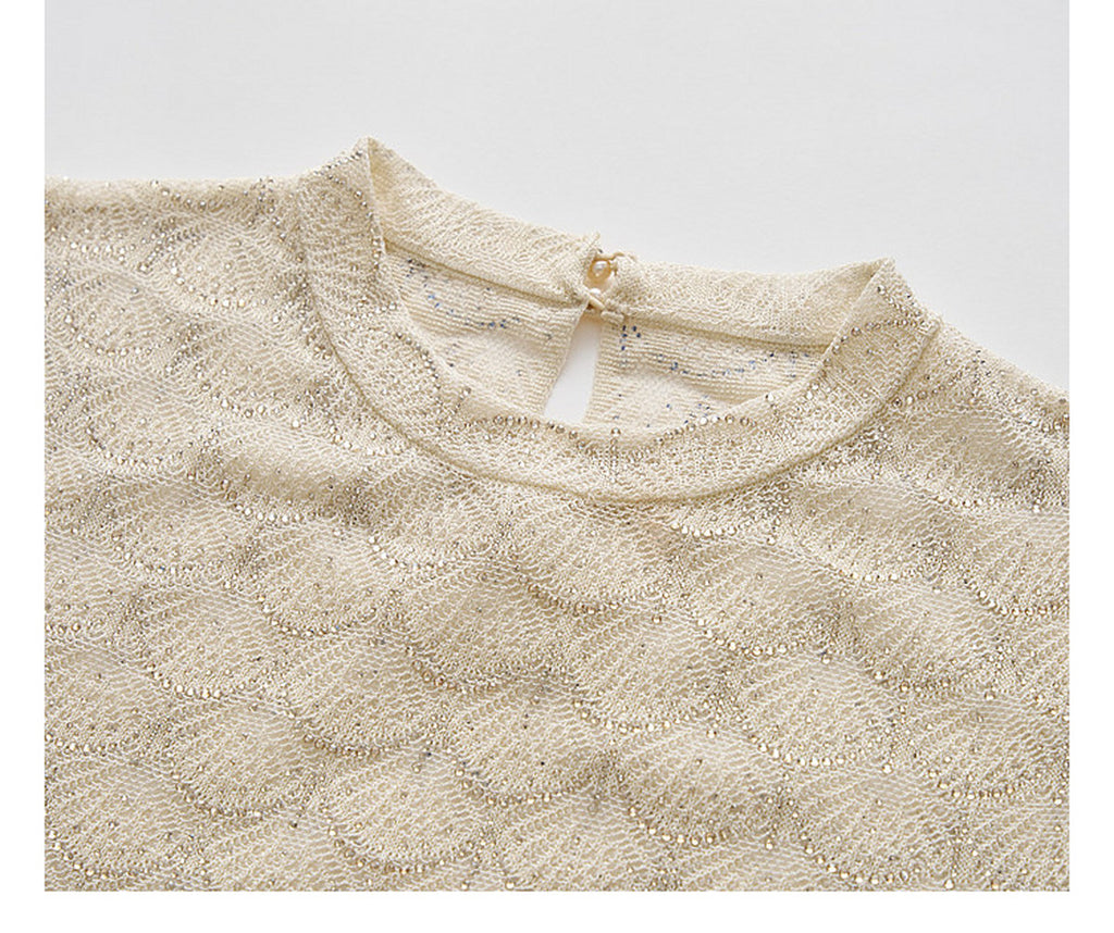 Champagne Scallop Knit Co-Ord