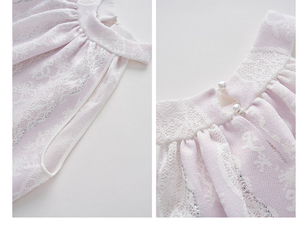 Lilac Mist Lace Halter Knit Co-ord