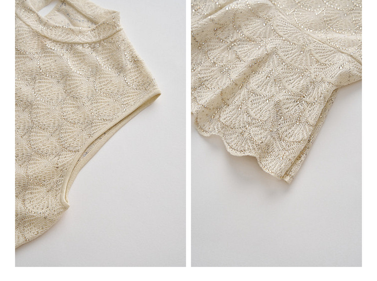 Champagne Scallop Knit Co-Ord