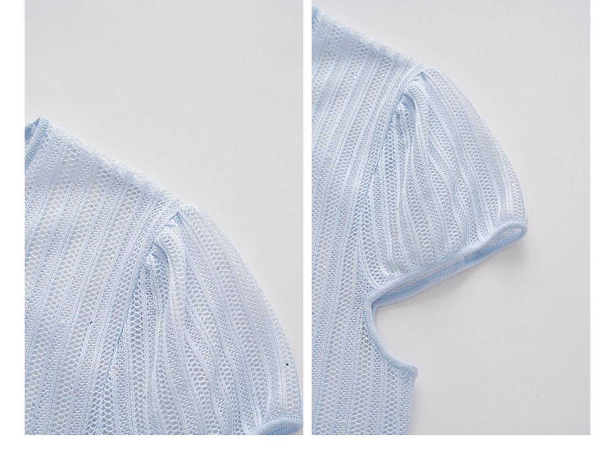 Azure Bloom Knit Co-Ord