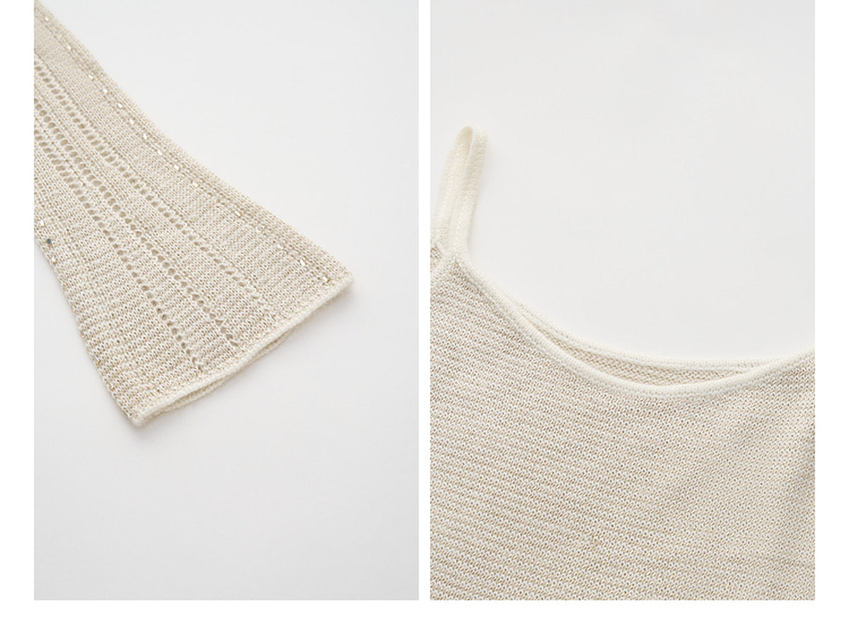 Silver Bloom Crochet Knit Co-Ord