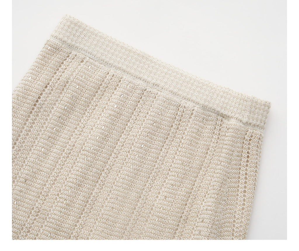 Silver Bloom Crochet Knit Co-Ord