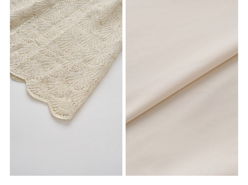 Champagne Scallop Knit Co-Ord