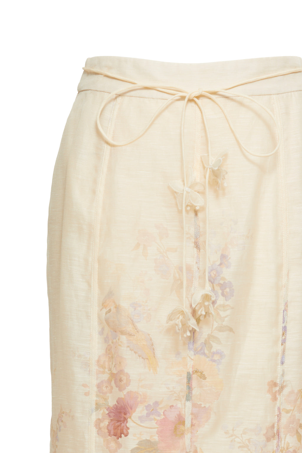 Monet's Garden Vintage Floral Co‑ord, Long Sleeve Blouse & Mermaid Skirt Two‑Piece Outfit