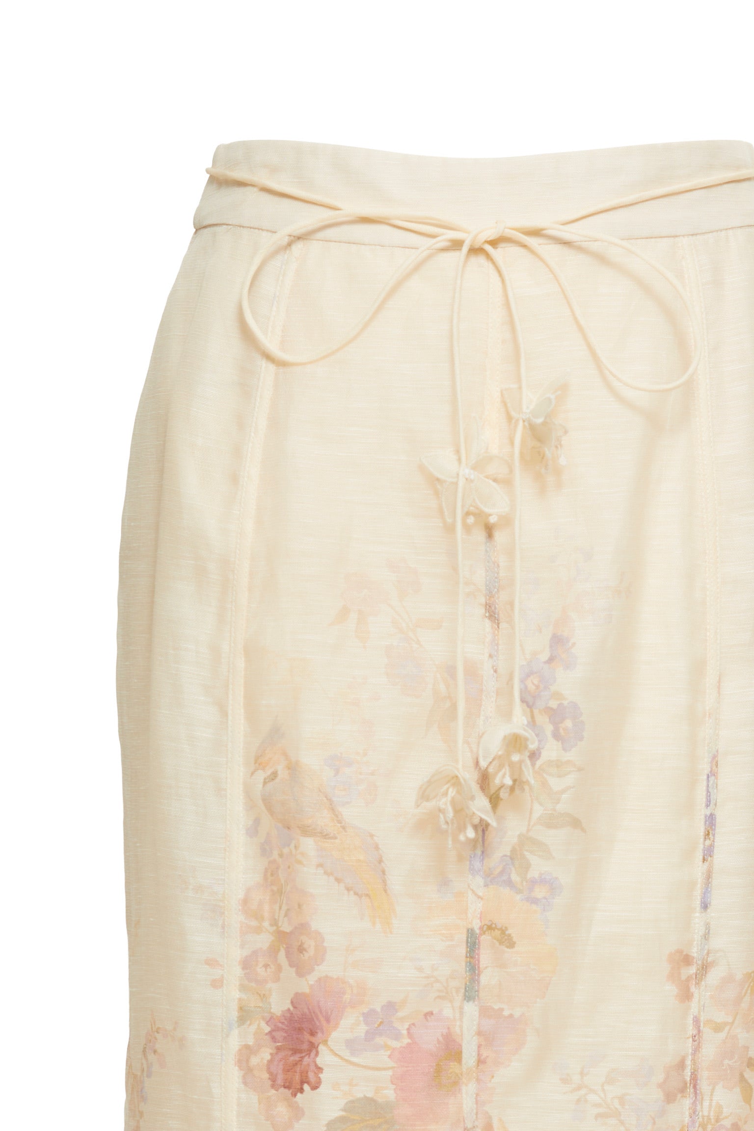 Monet's Garden Vintage Floral Co‑ord, Long Sleeve Blouse & Mermaid Skirt Two‑Piece Outfit