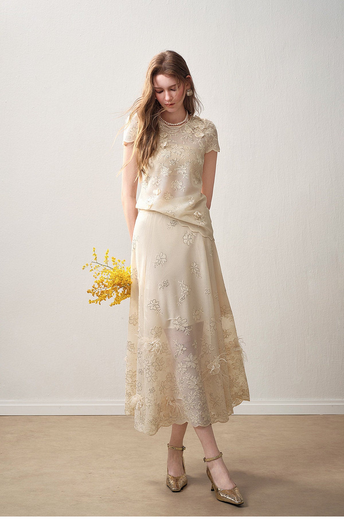 Ivory Bloom Lace Co-Ord