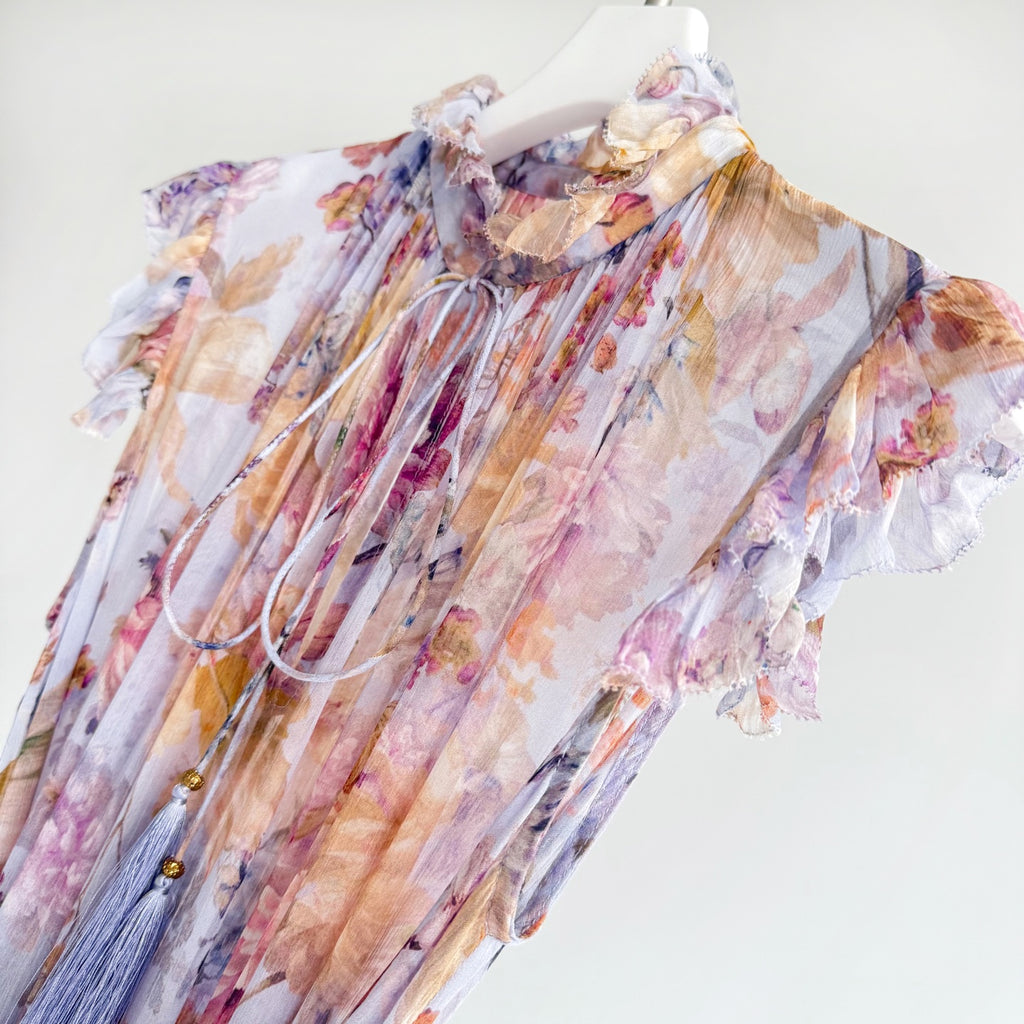 Lavender Foral Maxi Dress
