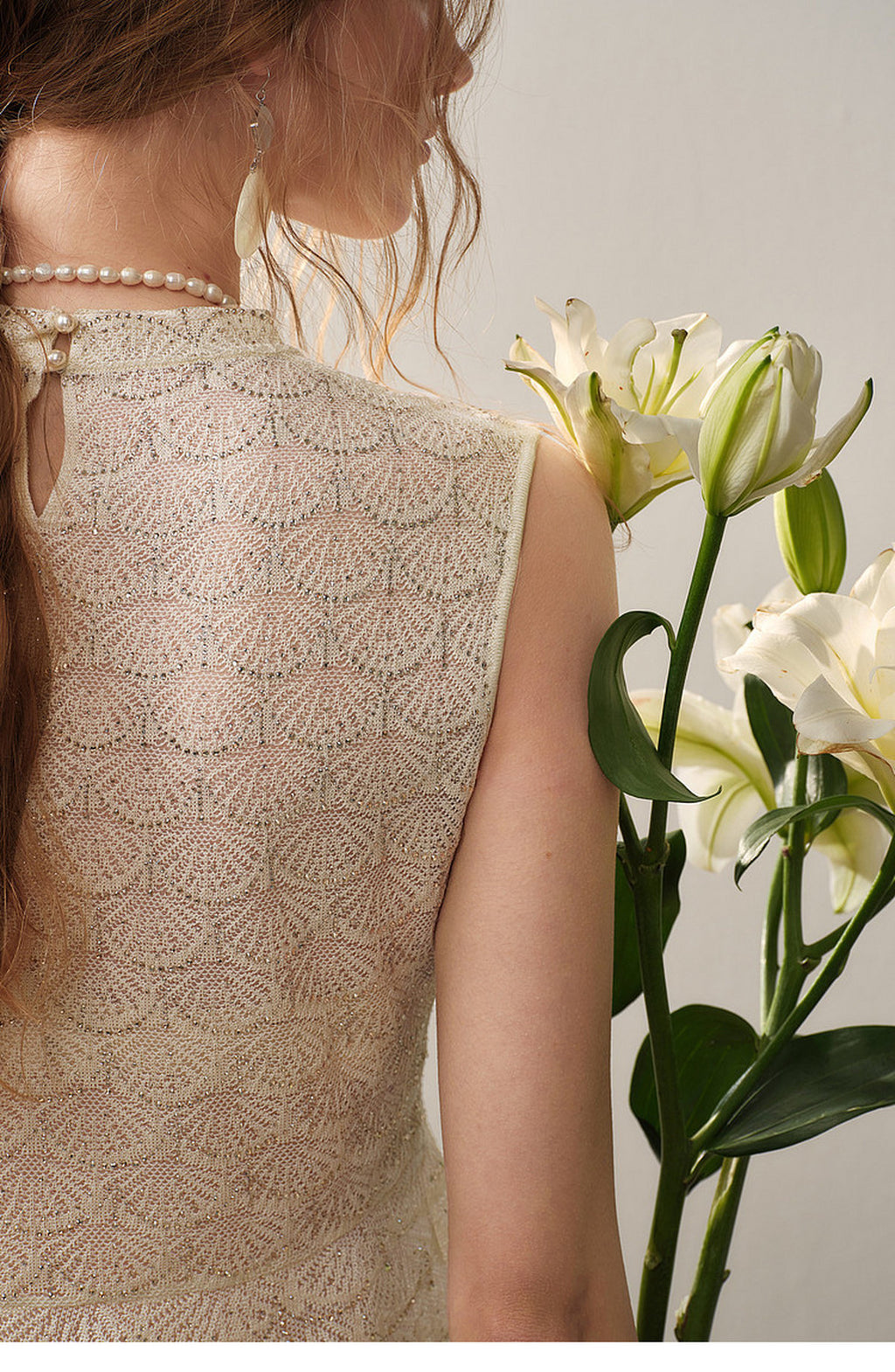 Champagne Scallop Knit Co-Ord