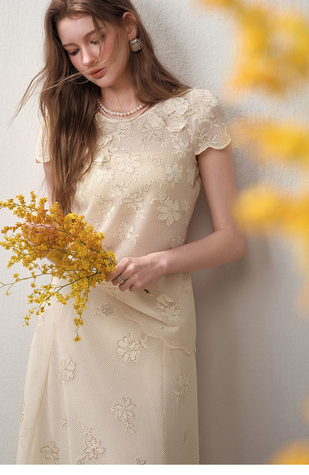 Ivory Bloom Lace Co-Ord