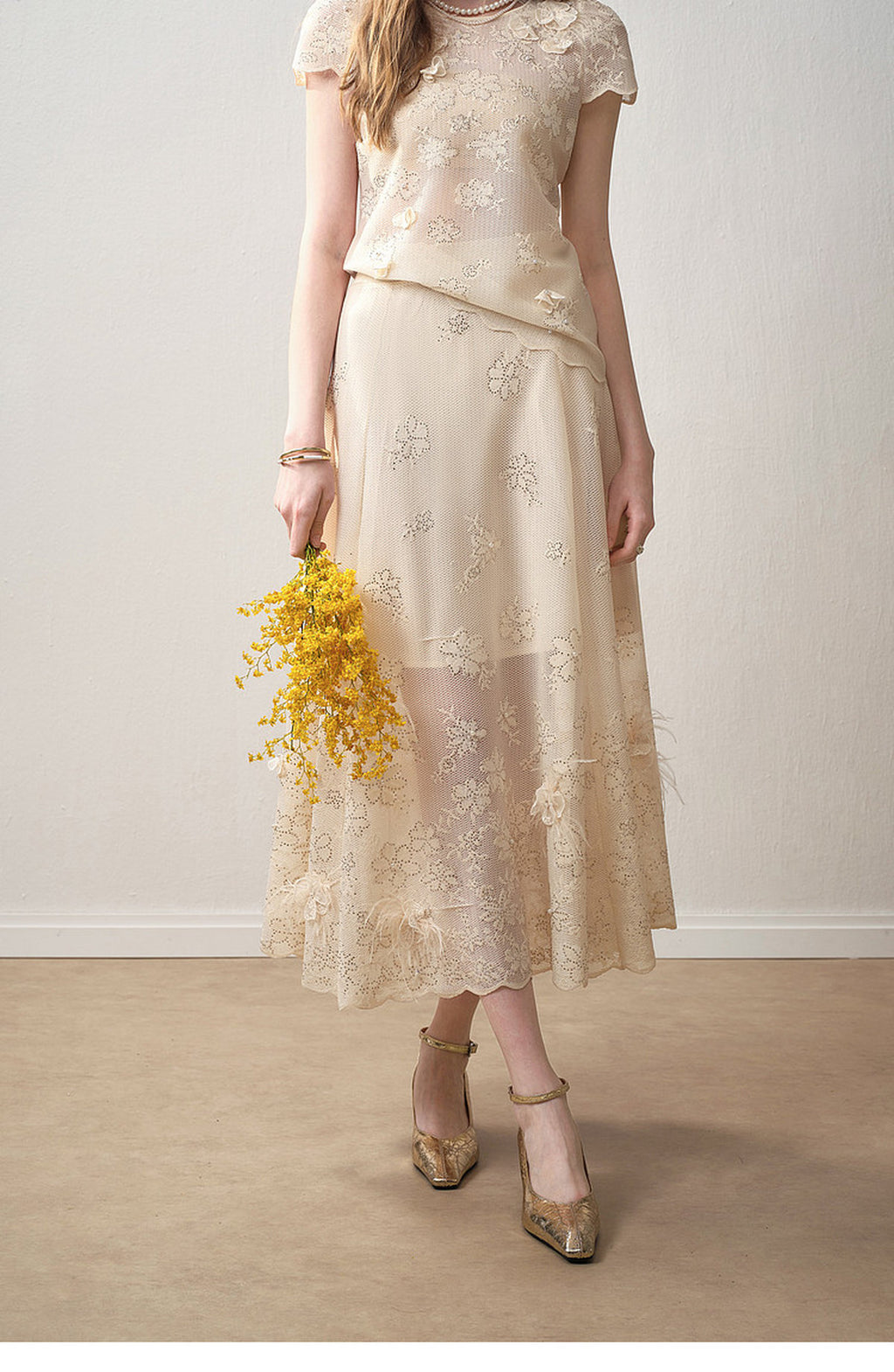 Ivory Bloom Lace Co-Ord
