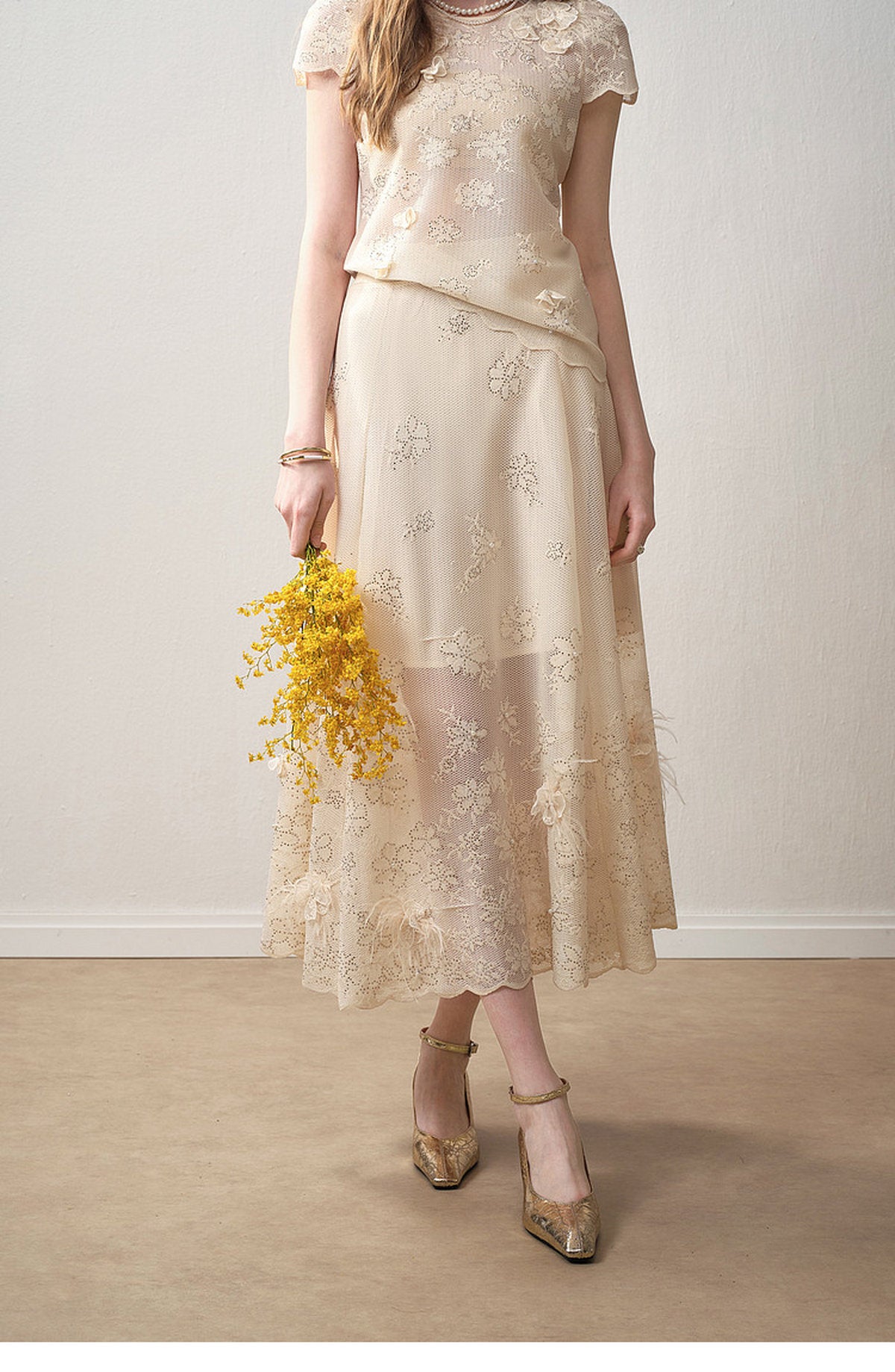 Ivory Bloom Lace Co-Ord