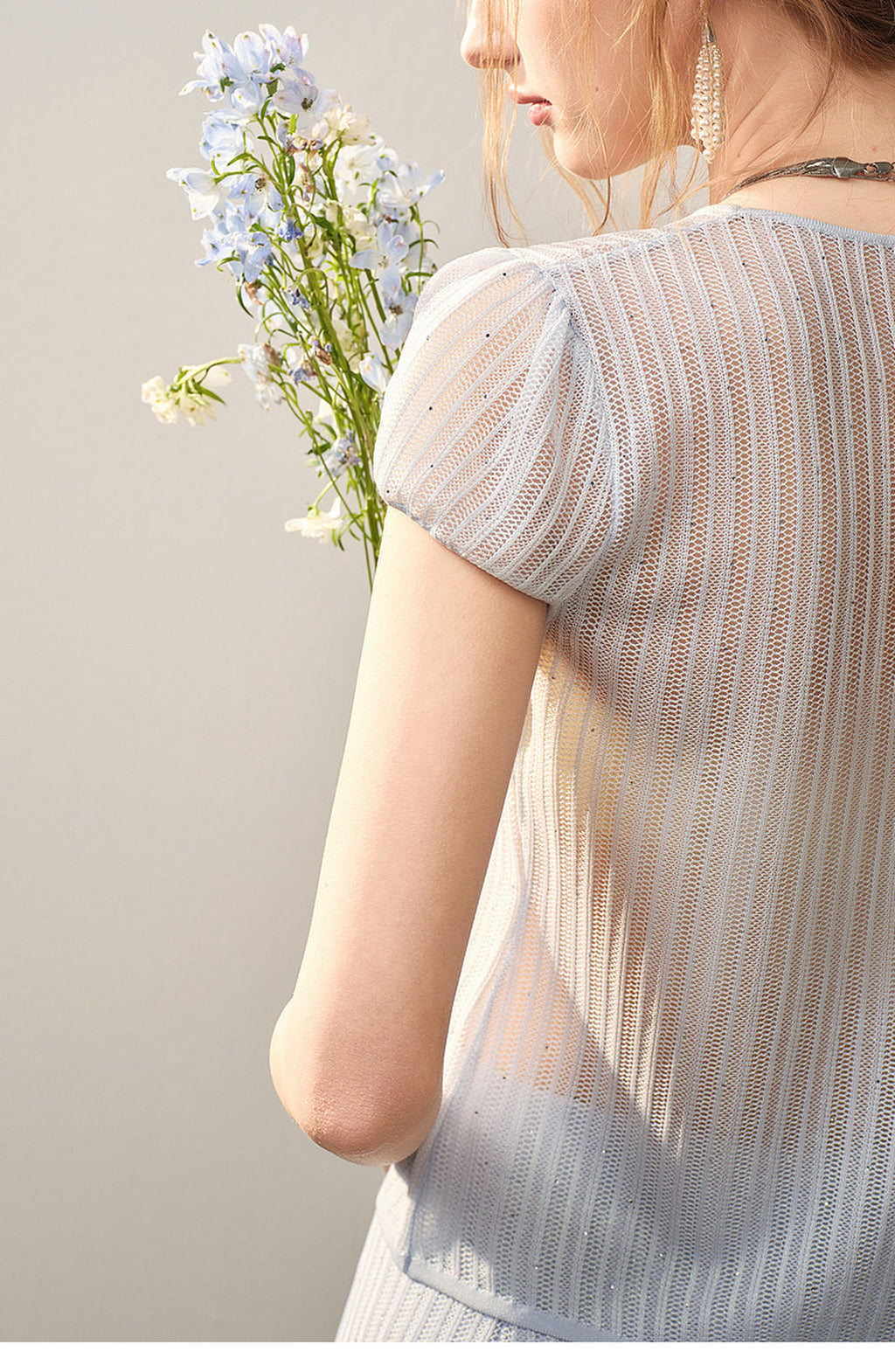 Azure Bloom Knit Co-Ord