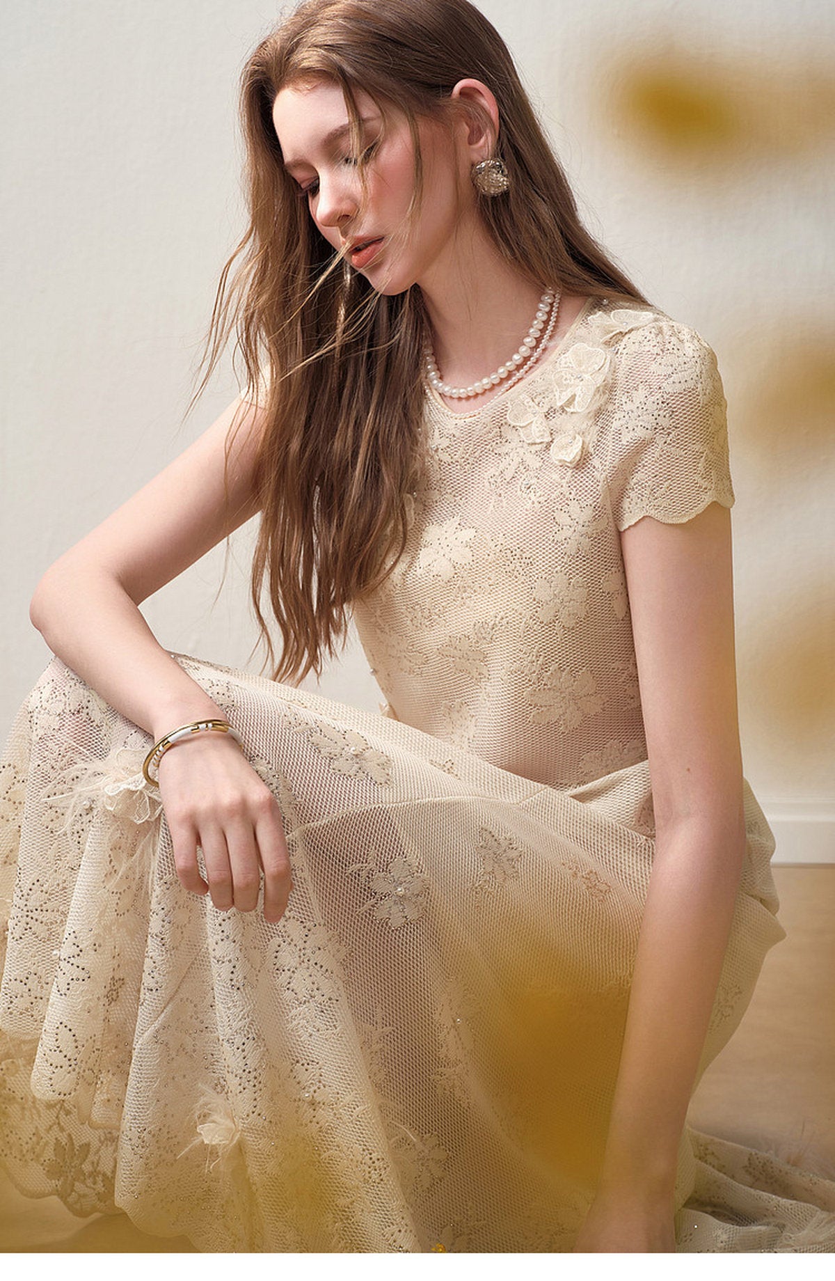 Ivory Bloom Lace Co-Ord