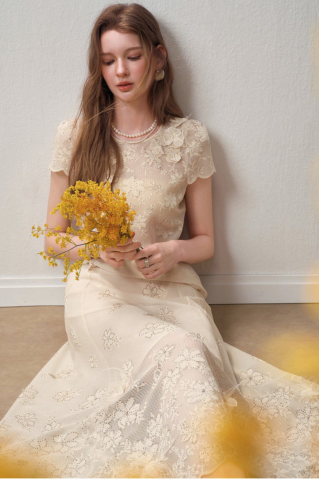 Ivory Bloom Lace Co-Ord