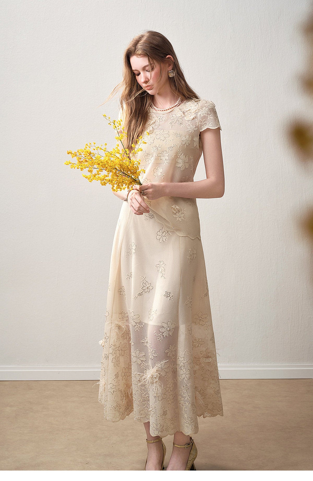 Ivory Bloom Lace Co-Ord