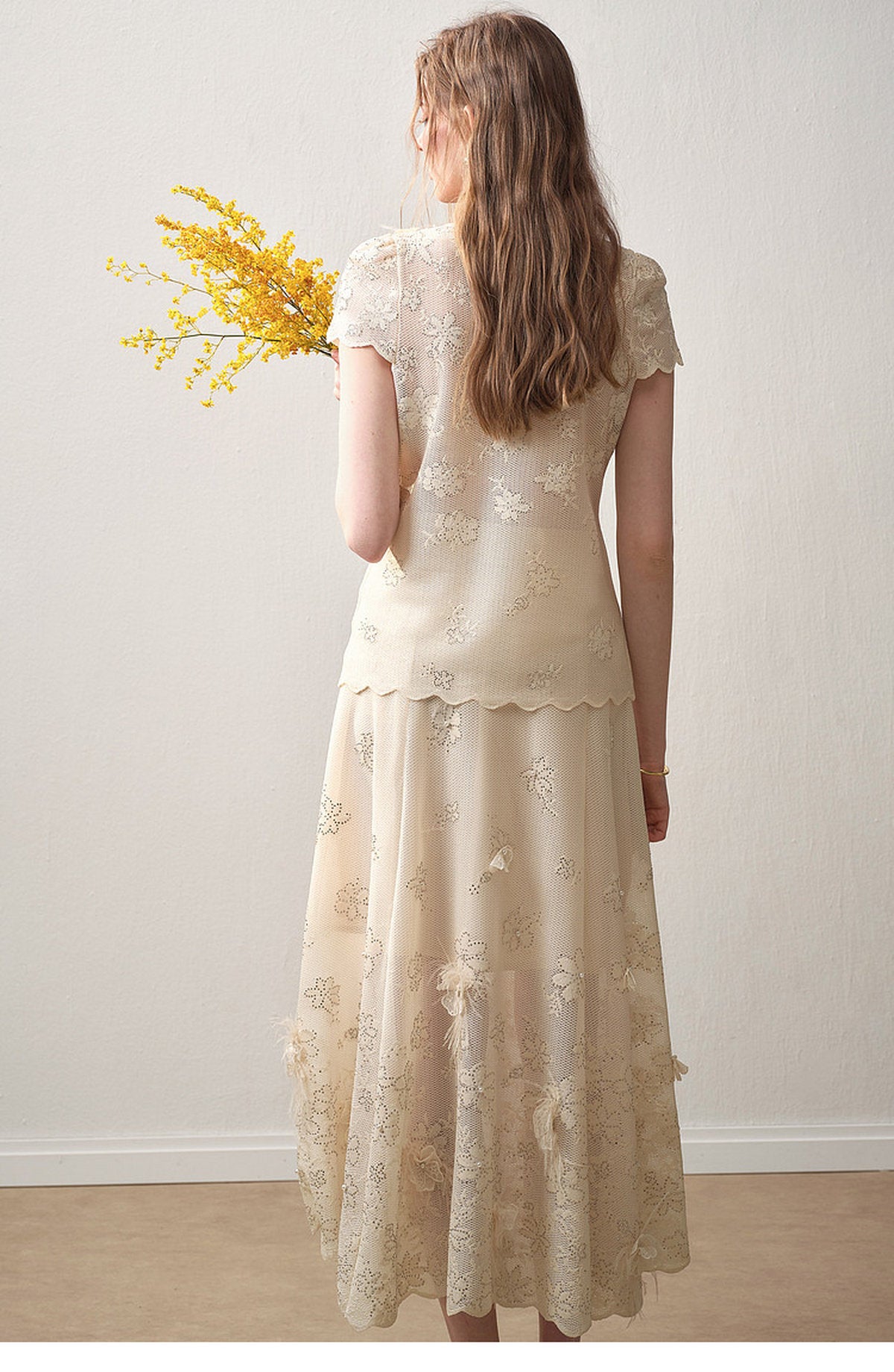 Ivory Bloom Lace Co-Ord