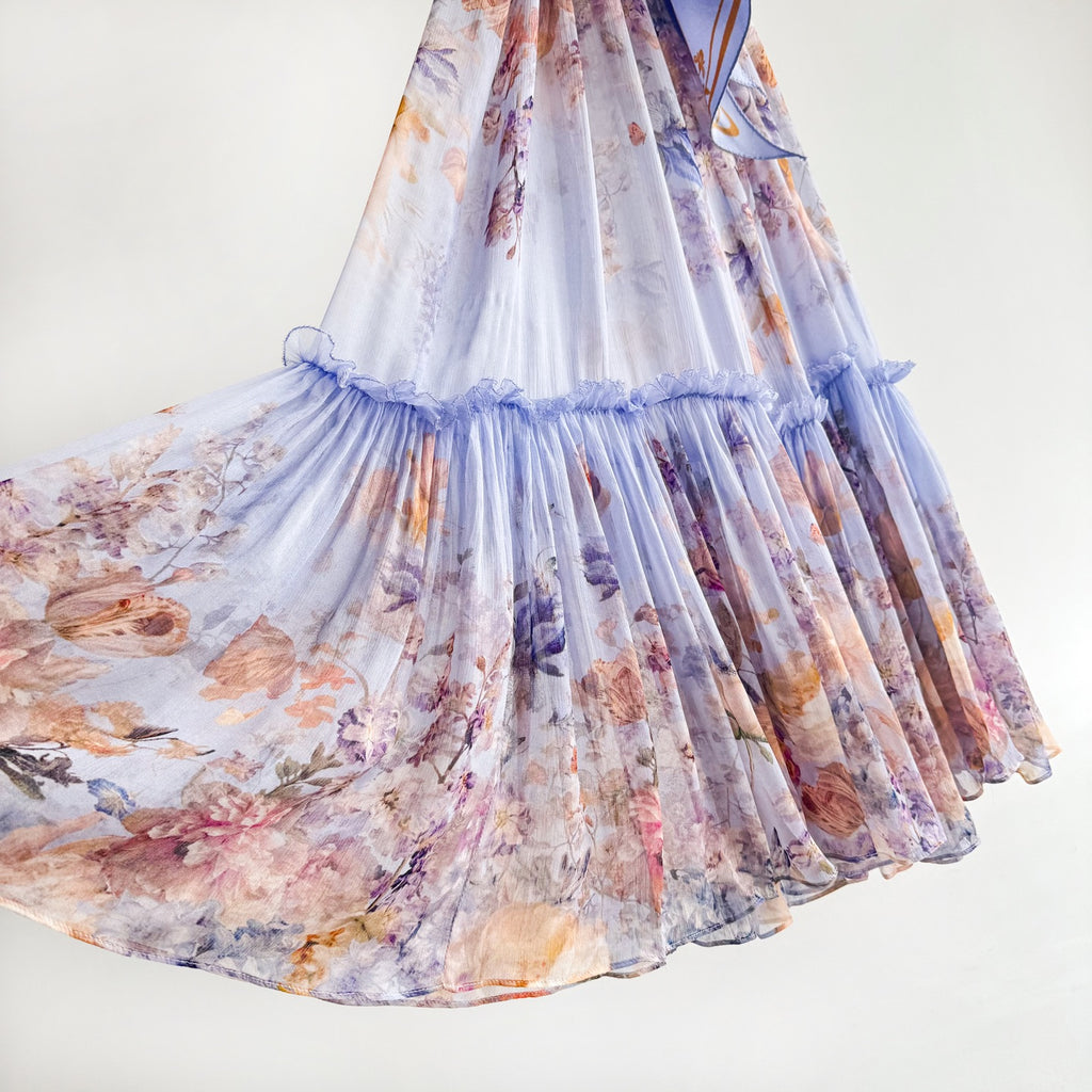 Lavender Foral Maxi Dress