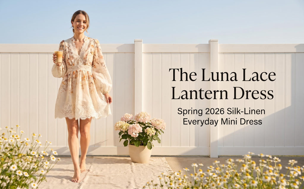 The Luna Lace Lantern Dress