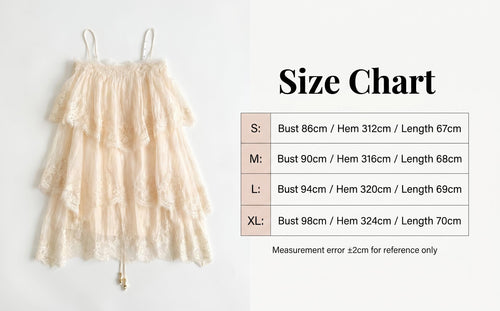 Cream Apricot Tiered Lace Irregular Ruffle Blouse