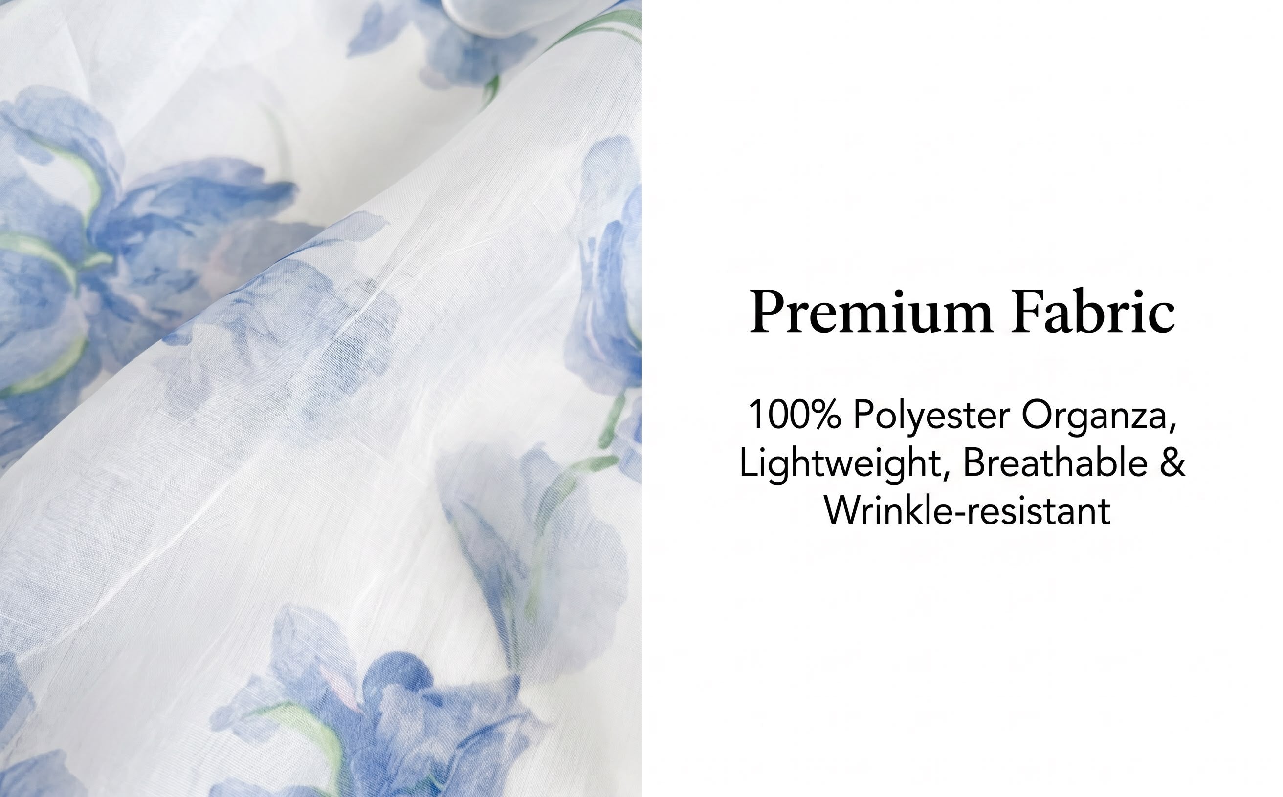 Withe Base Blue Ink Floral Print Tiered Ruffle Tulip Hem Maxi Dress