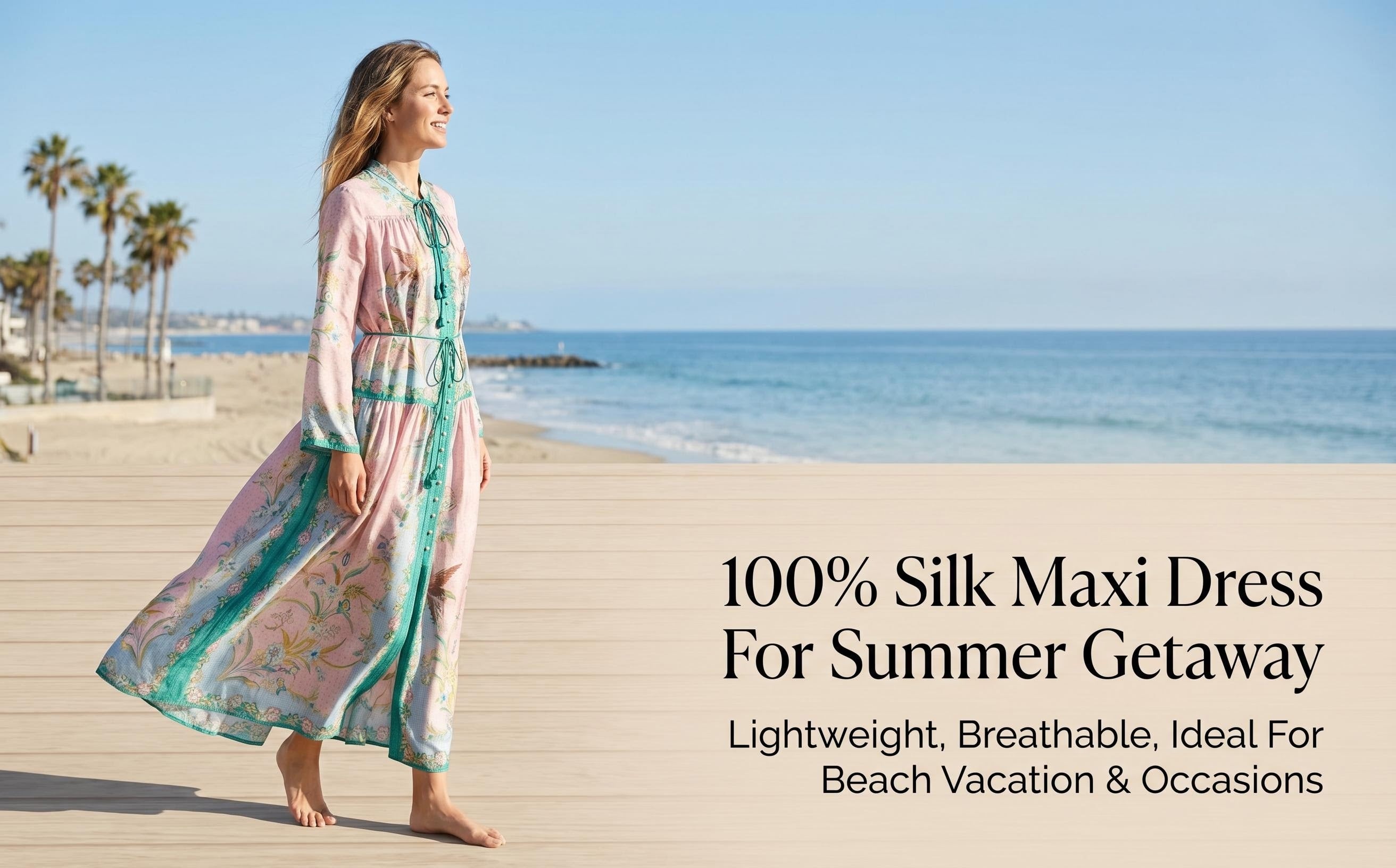 The Indra Long Sleeve Maxi Dress in Lilac Scarf Floral
