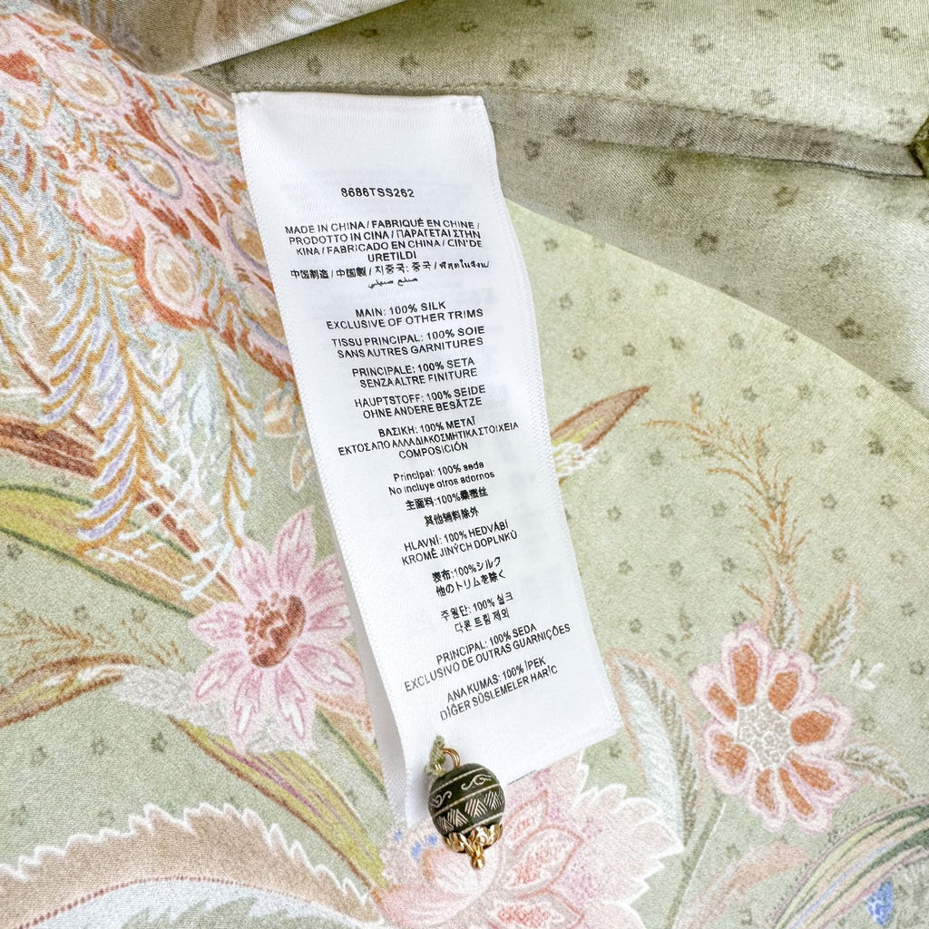 The Indra Relaxed Shirt Pant Short  in Khaki Scarf Floral Three Piece