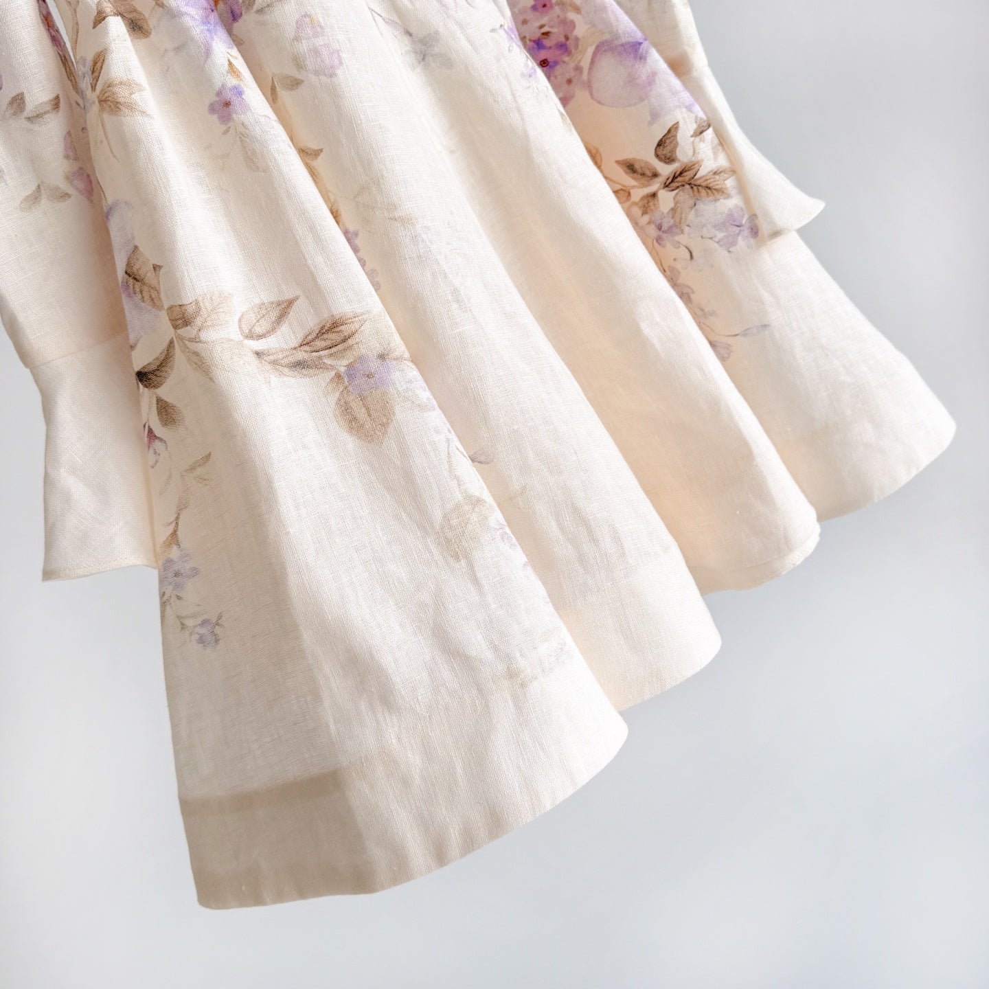 The Luna Plunge Mini Dress in Blue Songbird