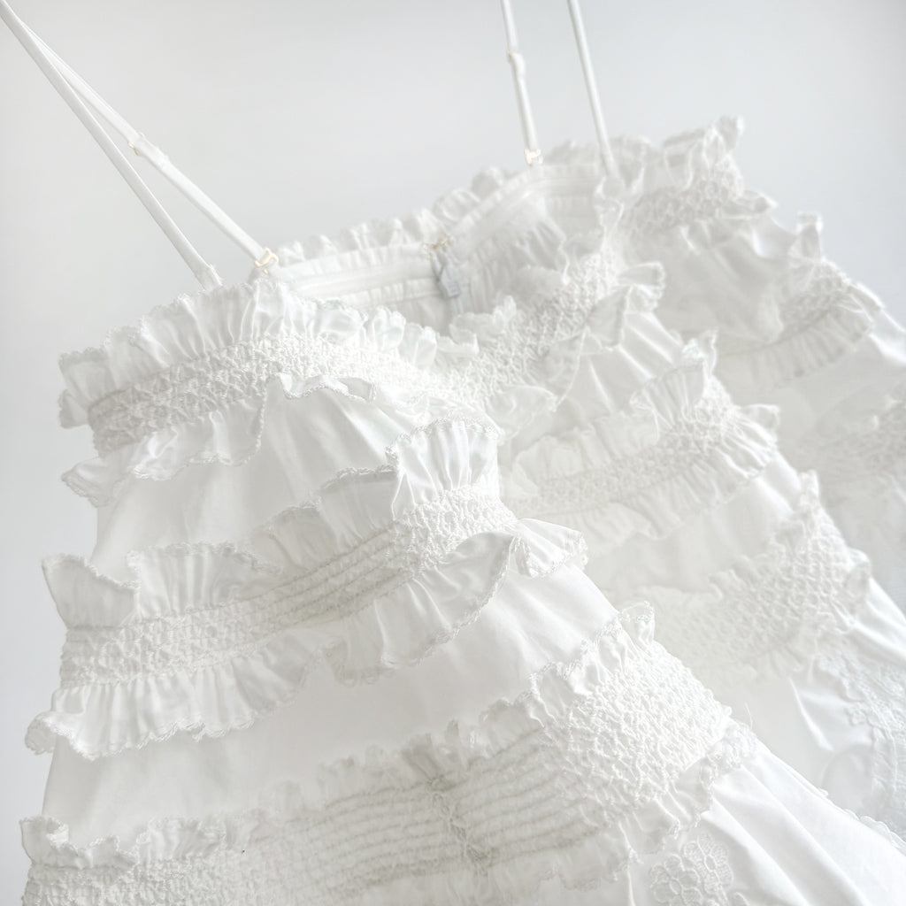Alchemy Shirred Bandeau in Ivory