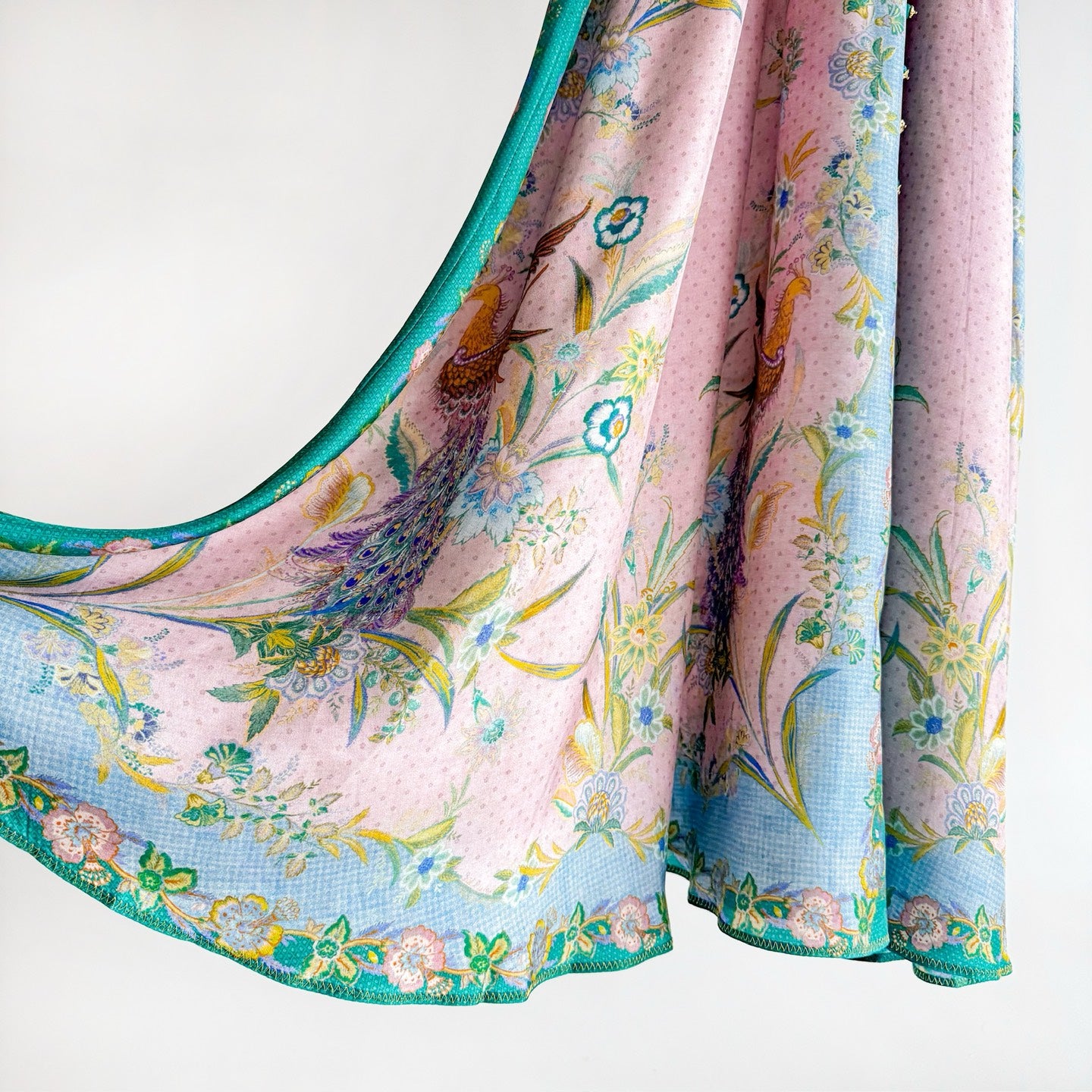 The Indra Long Sleeve Maxi Dress in Lilac Scarf Floral