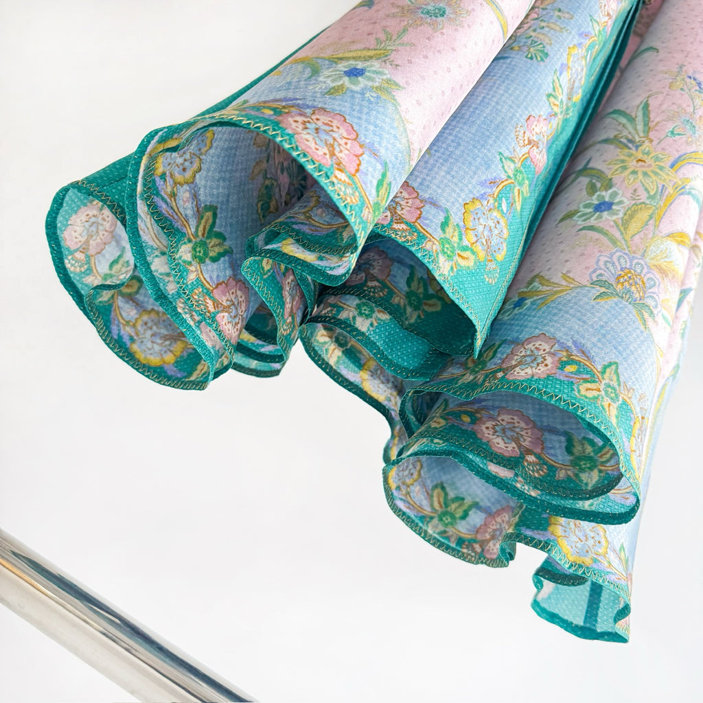 The Indra Long Sleeve Maxi Dress in Lilac Scarf Floral