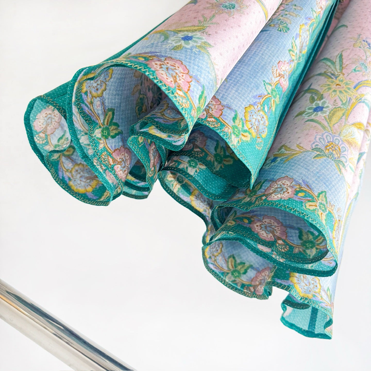 The Indra Long Sleeve Maxi Dress in Lilac Scarf Floral