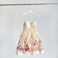 The Alchemy Beaded Mini Dress in Cream Multi Floral