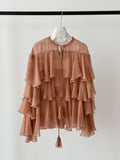 Silk Ruffle Blouse