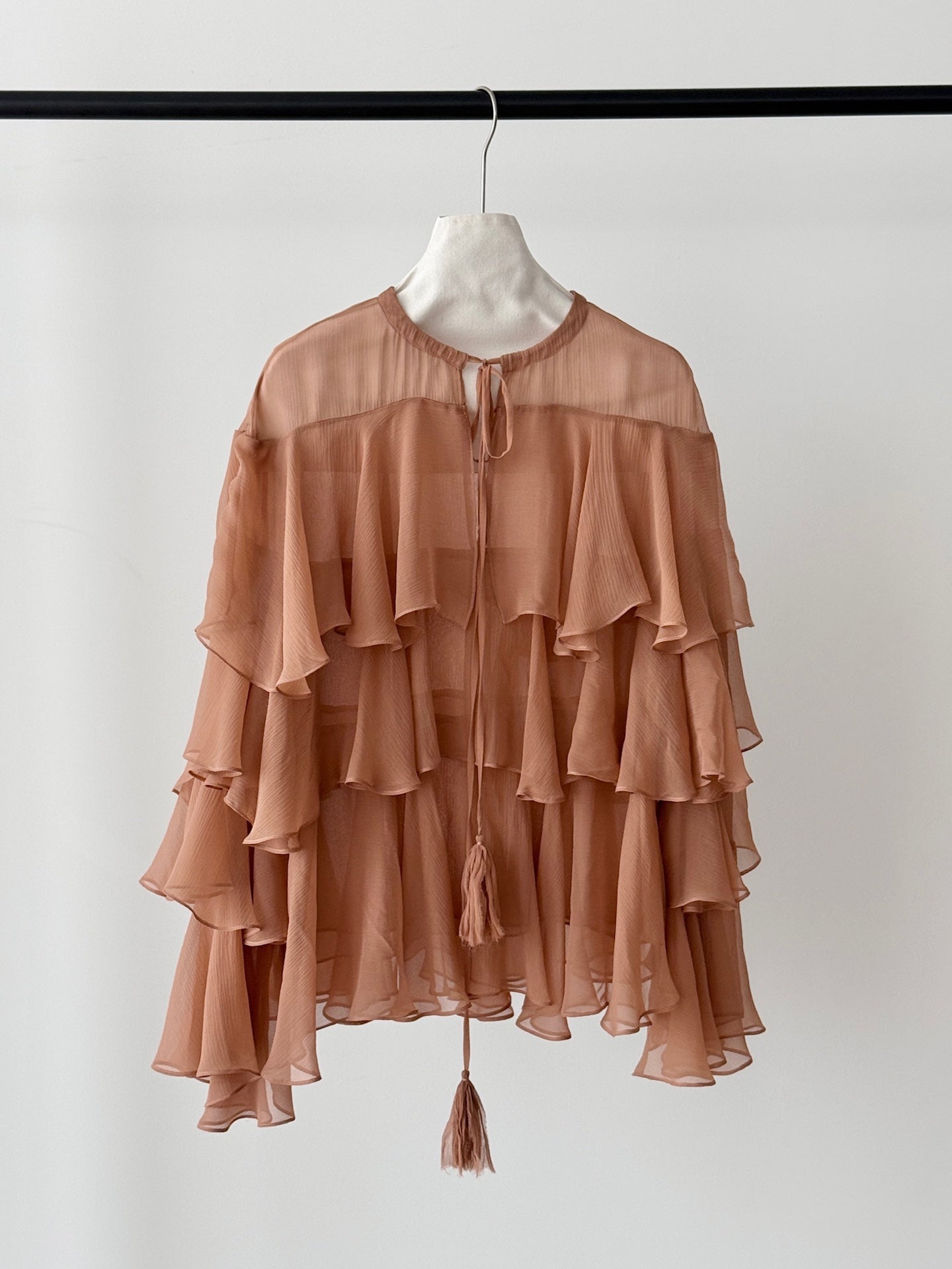 Silk Ruffle Blouse