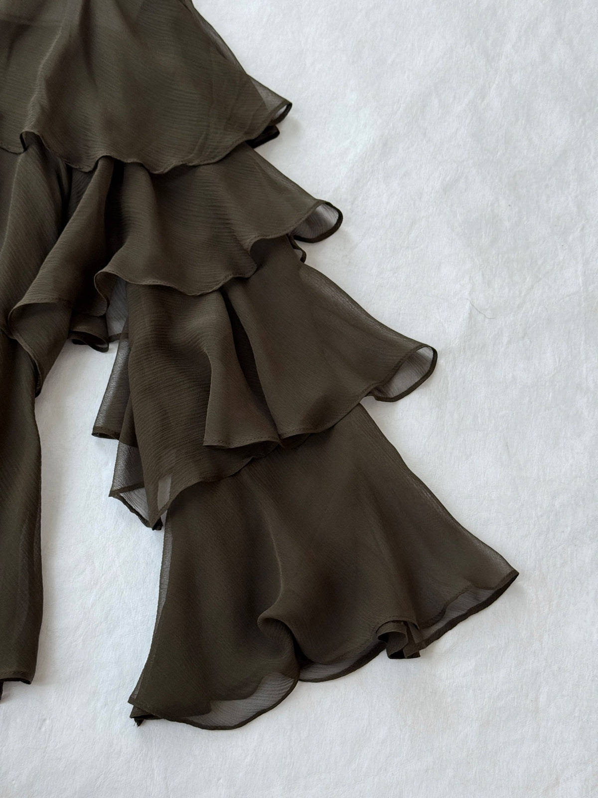 Silk Ruffle Blouse
