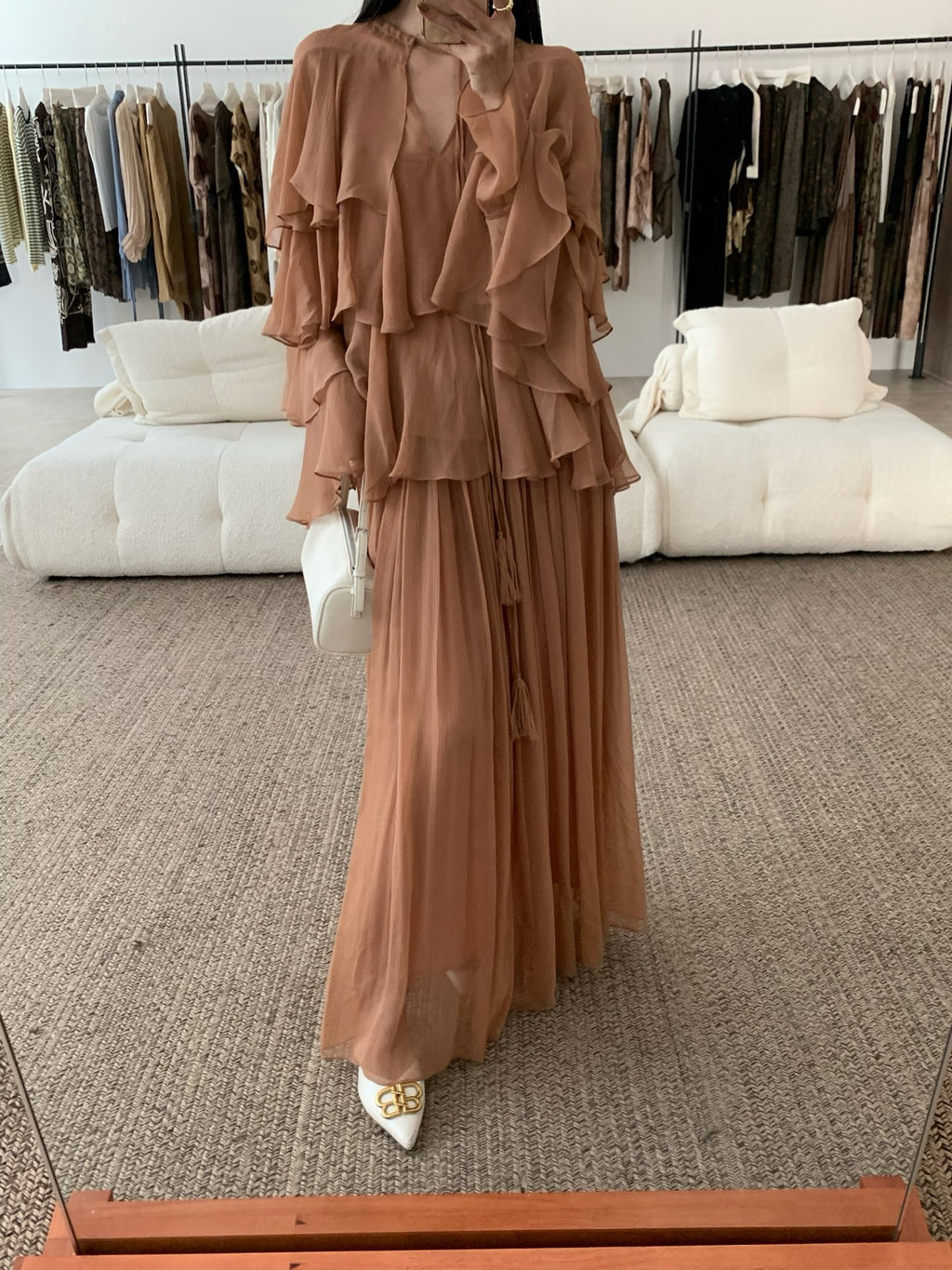 Silk Ruffle Blouse