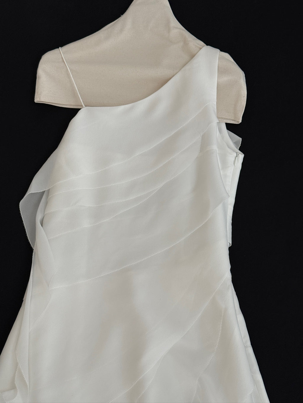 Irregular ruffled chiffon long dress