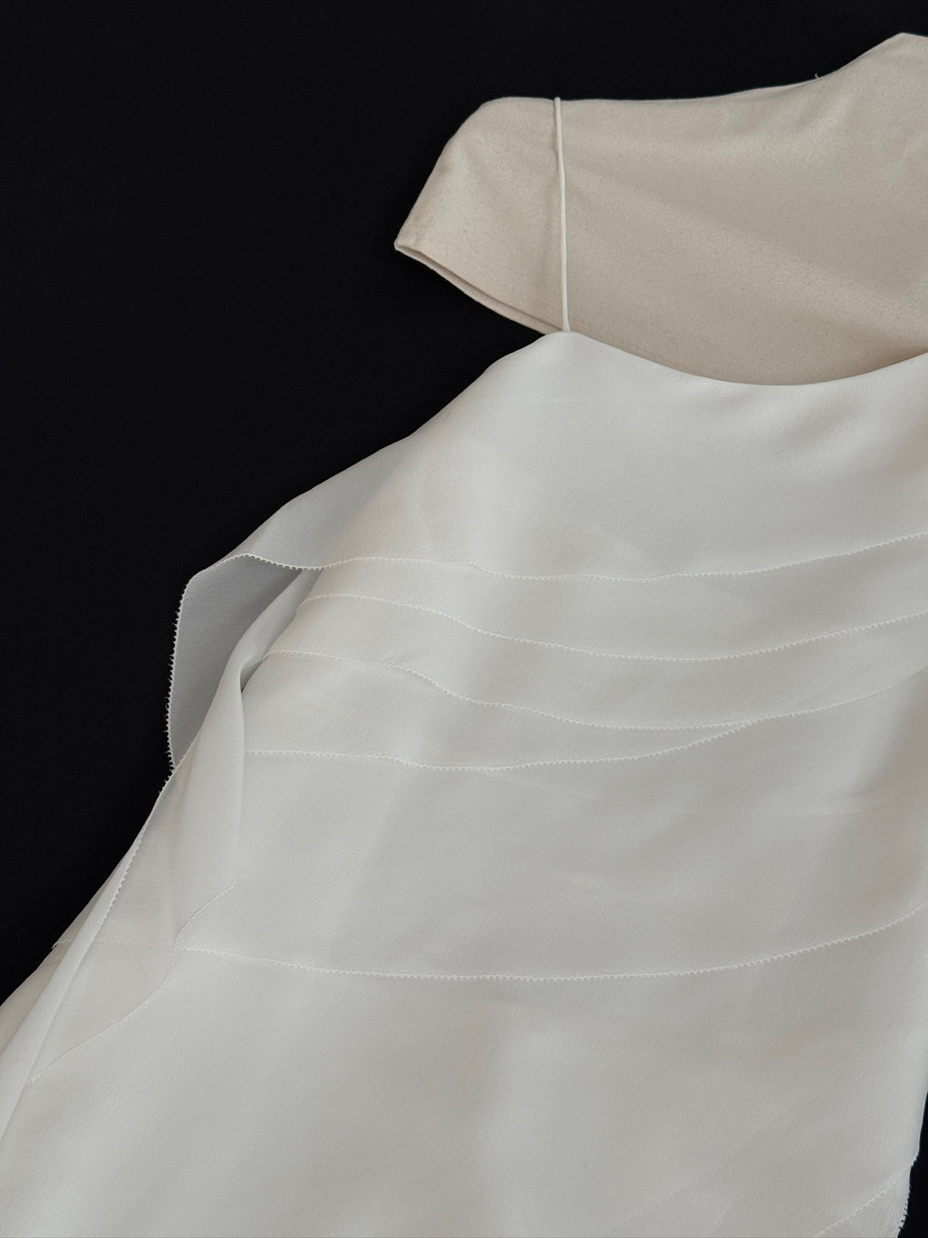 Irregular ruffled chiffon long dress