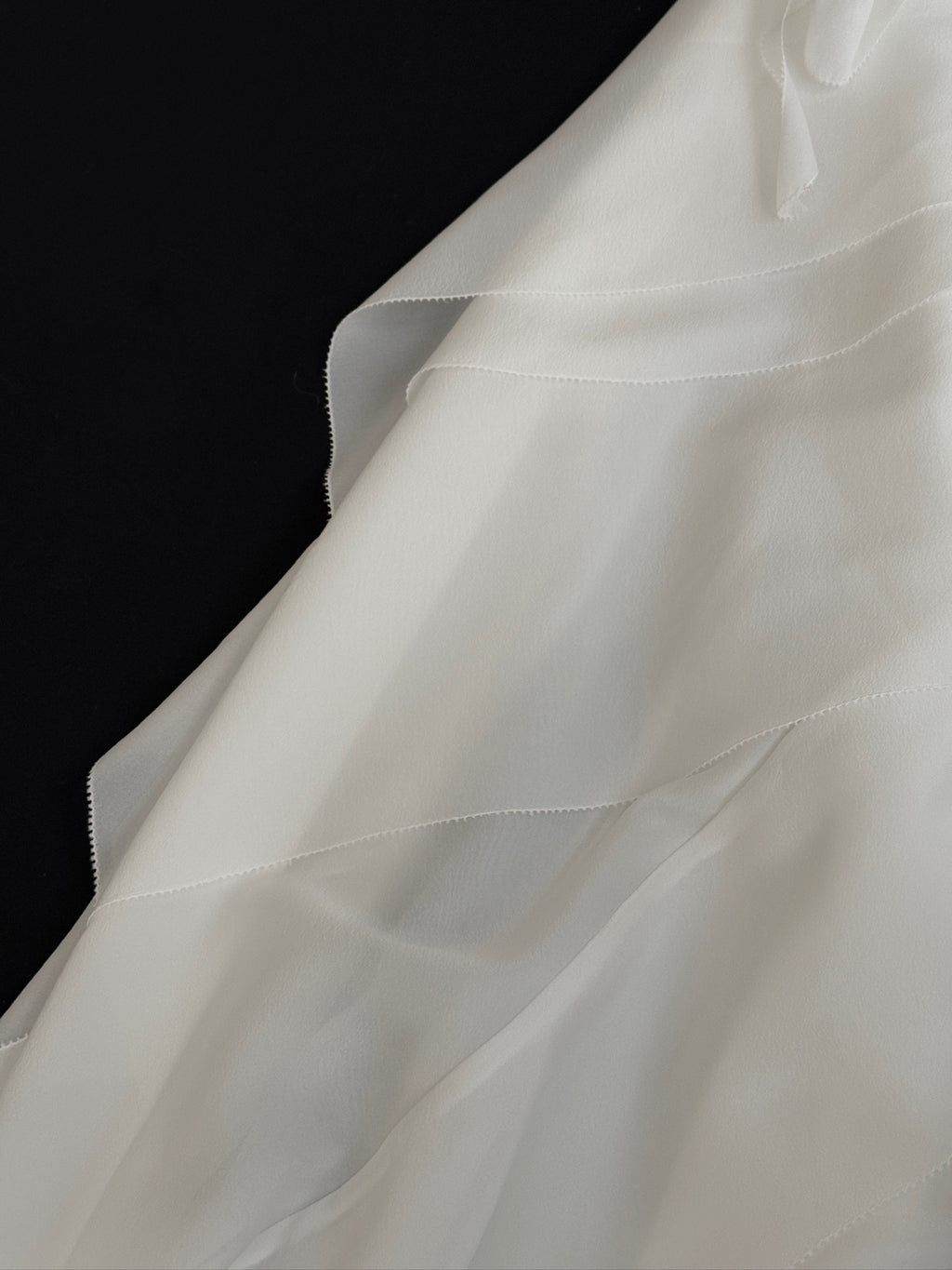 Irregular ruffled chiffon long dress