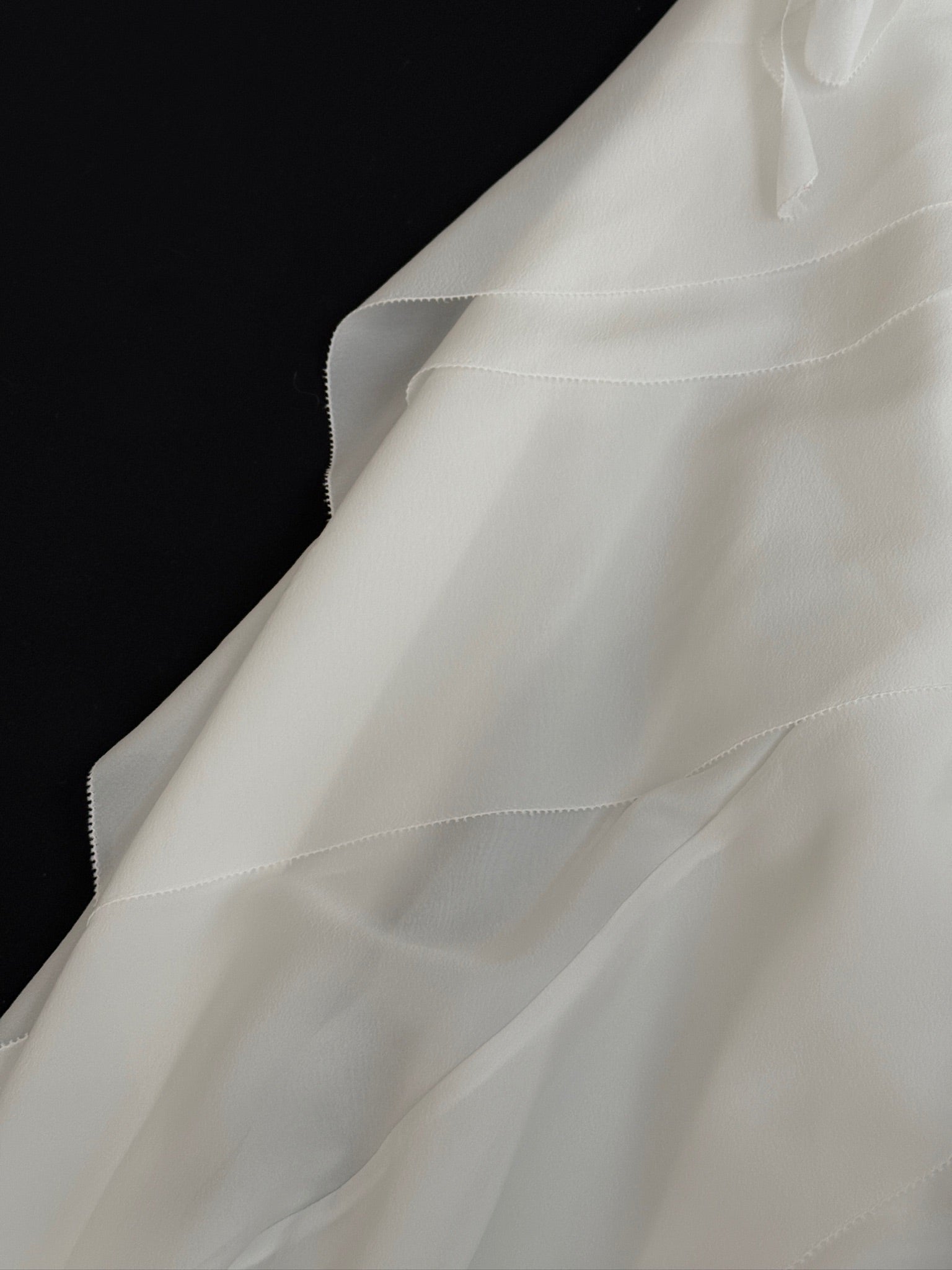 Irregular ruffled chiffon long dress