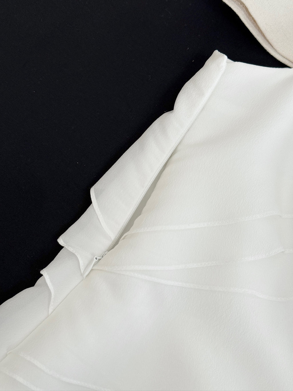 Irregular Ribbon‑Detail Top